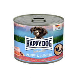 Happy Dog Sensible Puppy & Junior - Huhn, Lachs - losos 200 g