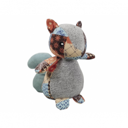 Veverička "Patchwork" 20cm