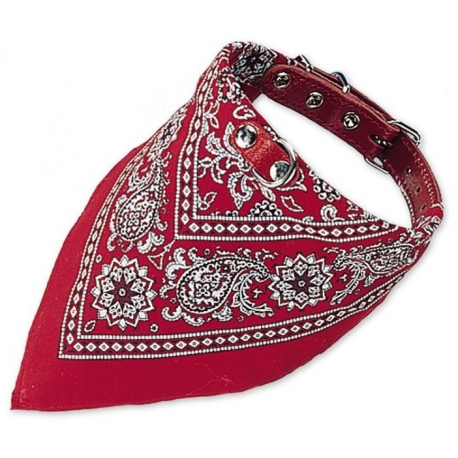 Obojok so šatkou (XS) 35cm červený