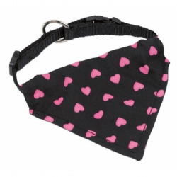Obojok so šatkou Mini Scarf 30-40cm ružová