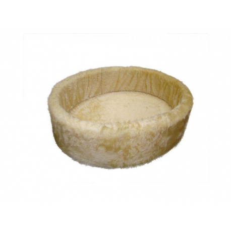 Plyšový pelech 100 cm, béžový