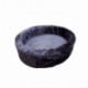 Plyšový pelech 80 cm, šedý