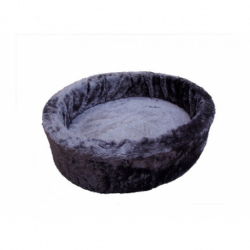 Plyšový pelech 80 cm, šedý