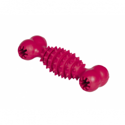 Gumená kosť na snacky červená