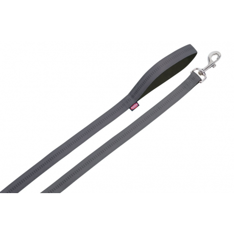 Vodítko "Soft Grip" (M-L) 1,2m šedá