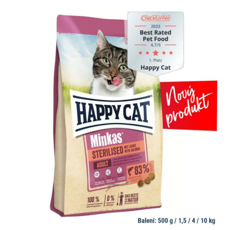 Happy Cat Minkas Sterilised Lachs 500 g