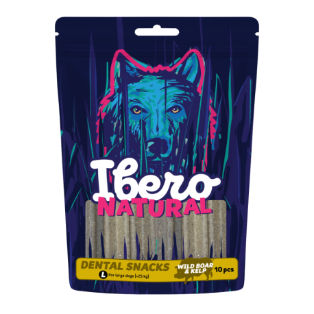 Ibero Dental Snacks Wild Boar & Kelp - L (10ks/460g)
