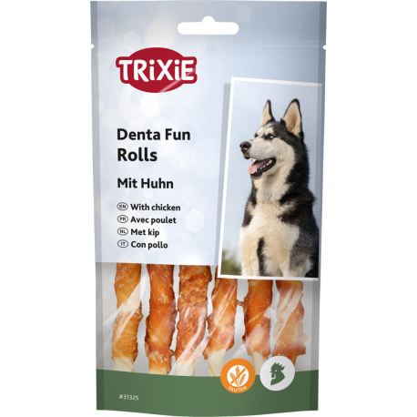 DentaFun tyčinka svázaná kuřecím masem 6 ks, 12 cm/70 g