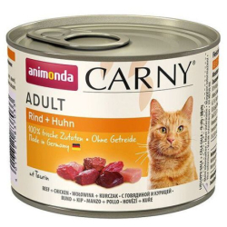 ANIMONDA konzerva CARNY Adult - hovězí, kuřecí 200g