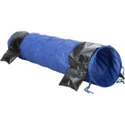 Agility tunel - malý pes, štěně, 40cm/2m - modrý