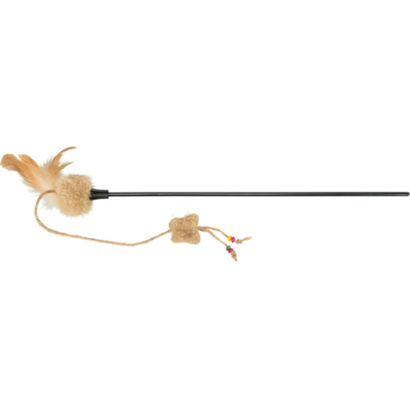 Škádlítko s motýlem a kuličkami, peří  54 cm