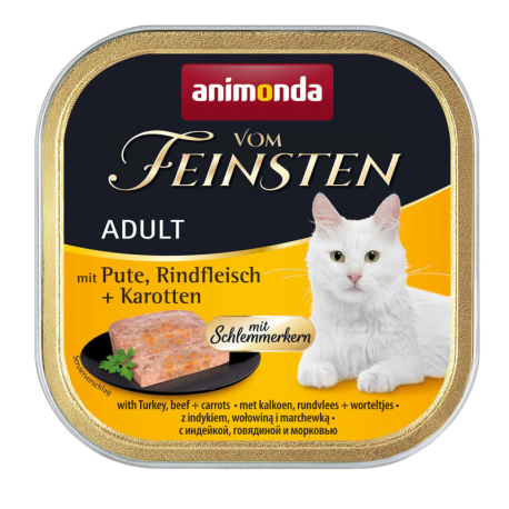 V.Feinsten CORE krůta, hovězí maso + mrkev pro kočky 100g