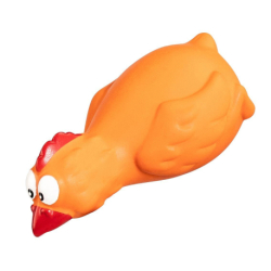 Kuře přírodní guma 15 cm, HipHop Dog
