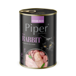 NEW PIPER CAT konzerva pro sterilizované kočky, s králíkem, 400g
