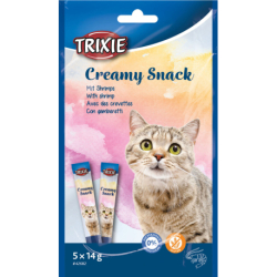 Creamy, krémová pochoutka pro kočky, tuňák a krevety, 5 x 14 g
