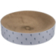 LILLY kulatý škrabací pelech s catnipem, o 45 × 10 cm, karton, šedá