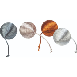 Chrastící metalický míček 4,6 cm, polyester