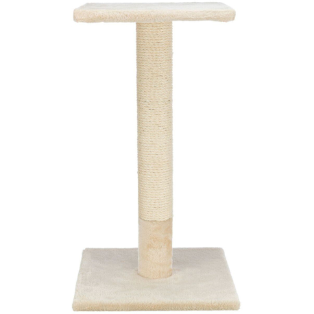 Škrabací sloupek BAENA s odpočívadlem, 9 cm / 69 cm, sisal/plyš, béžová