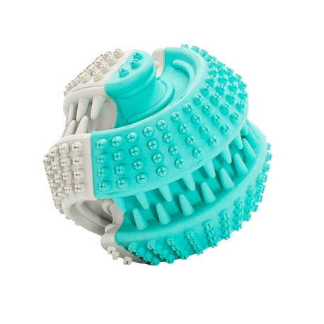 Dentální péče mátový míček 6 cm, dvoubarevný, HipHop Dog