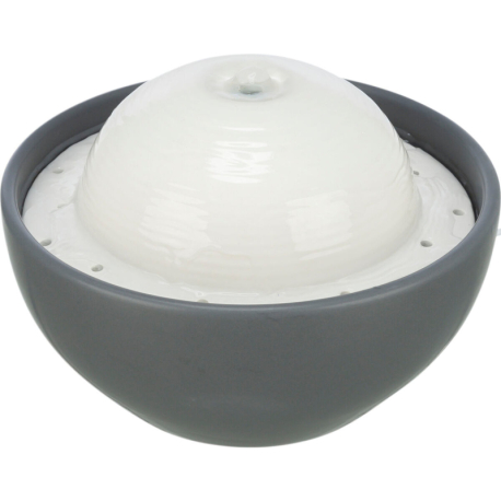 Vital Dome keramická fontánka na pití, 1,5 l/20 x 10 x 20 cm, šedá/bílá