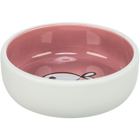 Keramická miska pro kočky, s glazurou 0,3 l/13 cm, různé motivy a barvy