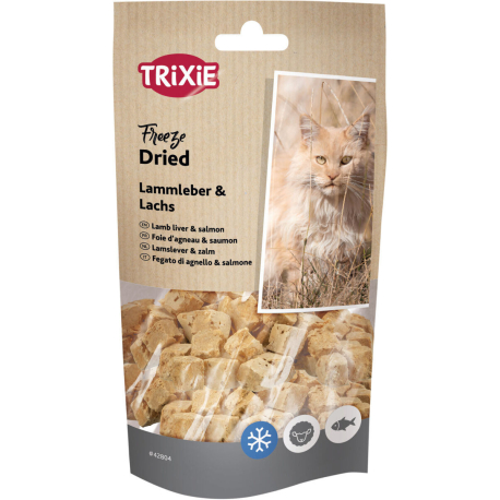 Freeze Dried  - mrazem sušené pamlsky s jehněčím a lososem, 25 g