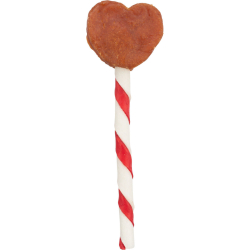 Valentine Heart Lollipop, kuřecí lízátko tvar srdce, 12 cm/15 g  [150 ks] - LIMITOVANÁ NABÍDKA