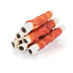 KIDDOG BUFFET ROLLER s kachními prsy plněný kuřecími játry [50 ks], 17 cm / 60 g