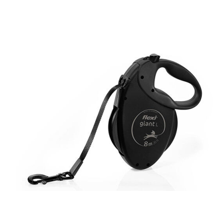 Flexi Giant Black Edition L pásek 8 m, max. 50 kg
