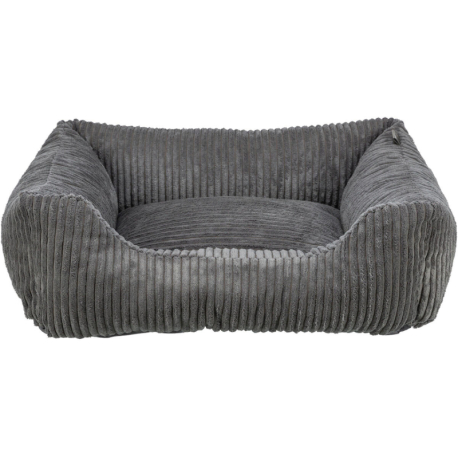 Vital Bed JONNA ortopedický obdélníkový pelech 120 x 80 cm, manšestrový plyš, tmavě šedá