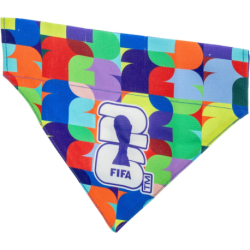 FIFA 2026 oboustranný šátek na obojek, M: 22,5 cm - LIMITOVANÁ NABÍDKA