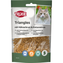 Triangles, trojúhelníčky s kuřecími prsíčky a catnipem, obsah masa 56 %, 50 g