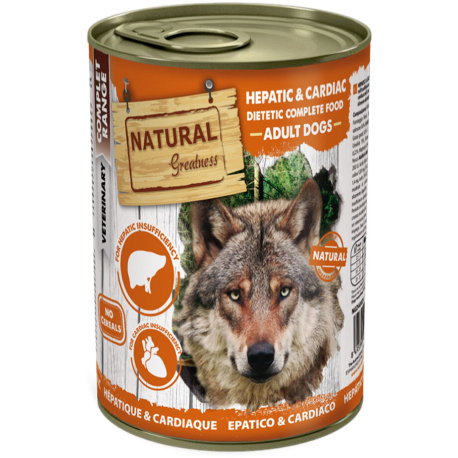 Natural Greatness HEPATIC-CARDIAC, veterinární dieta, konzerva pro psy 400g