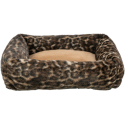 SOFT Edition pelech LEO s okrajem, hnědá/leopardí