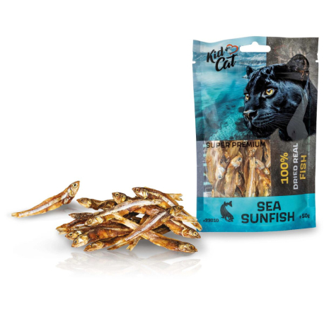 KIDCAT SUPER PREMIUM 100%  dried real SEA SUNFISH - sušené mořské rybičky, 50 g