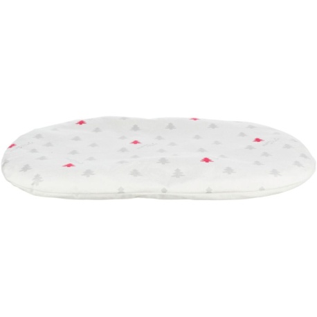 Xmas cushion NIVIA, vánoční polštář oválný, krémový