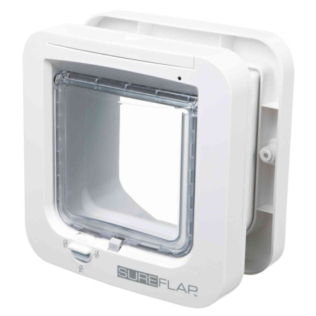 SureFlap 4-cestná dvířka na mikročip 21 x 21 cm - bílé