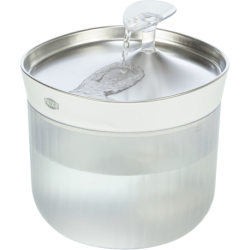 Pitná fontánka Aqua Clear, 2,5 l/18 × 16 × 18 cm, plast/nerezová ocel, bílá