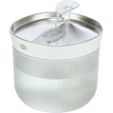 Pitná fontánka Aqua Clear, 2,5 l/18 × 16 × 18 cm, plast/nerezová ocel, bílá